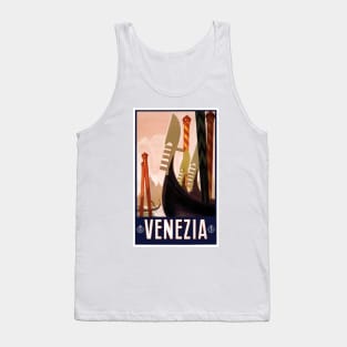 Vintage Travel Poster Italy Venice Venezia Tank Top